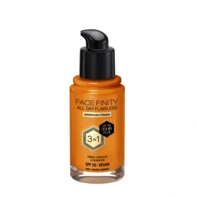 Afbeelding van 2x Max Factor Facefinity All Day Flawless Foundation W91 Warm Amber 34 ml