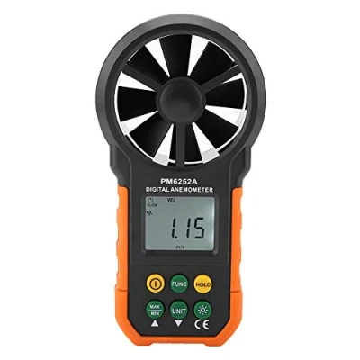 Afbeelding van Raguso PM6252A Digitale Anemometer Windsnelheidsmeter Luchtvolumemeter