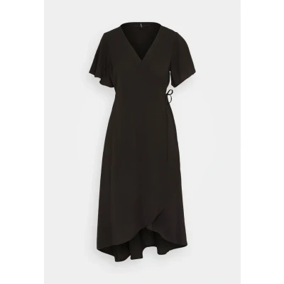 Afbeelding van Vero Moda SAKI SS CALF WRAP GA NOOS Jurk, Dames, Maat: XS, Black