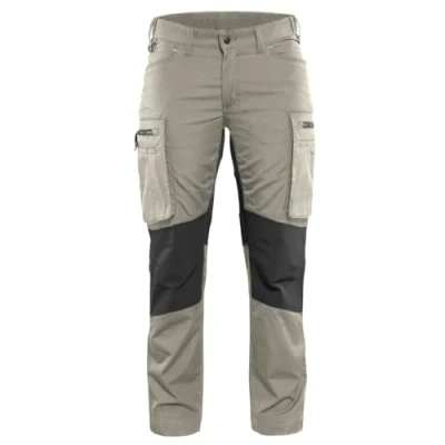 Afbeelding van Blaklader Dames Service werkbroek Stretch 7159 1845 Vrouwen Khaki/Zwart 48