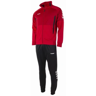Afbeelding van hummel Junior trainingspak rood/zwart
