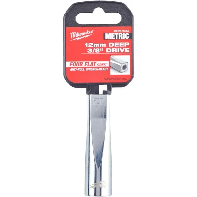 Afbeelding van Milwaukee Accessoires 3/8 Ratel Dop , Metrisch Lang 12MM 4932478356