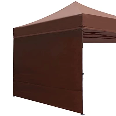 Afbeelding van ABCCANOPY Zijpaneel voor 3 x m tuinhuisje met rechte pijpen, 1 pak alleen zijwand (bruin)