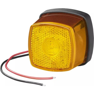 Afbeelding van ProPlus Zijmarkeringslamp LED Waterdicht 61x61 mm Oranje 10 30V