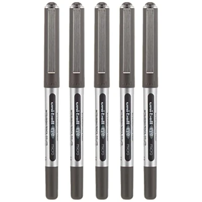 Afbeelding van Uni ball Eye Micro UB150 rollerball 5 stuks in blisterverpakking zwart