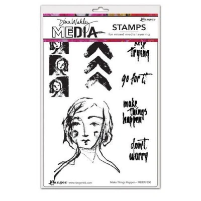 Afbeelding van Ranger Dina Wakley Media Stamps Make Things Happen MDR77800 (10 21)