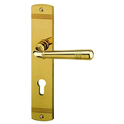 Afbeelding van Alpertec 32700713 Sale LS Messing gepolijst PZ Krukgarnituur Deurklink Deurbeslag Nieuw, woningingangsdeuren aan beide zijden klink