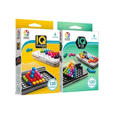 Afbeelding van Smart Games Iq Puzzler Pro + Six Bordspellen Voor Kinderen 8 Jaar Oud Logische Spellen Educatieve Reisspellen