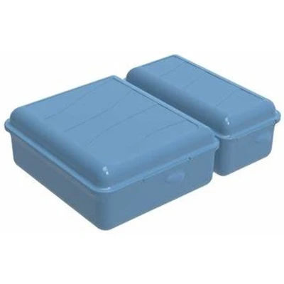 Afbeelding van Rotho Twin Lunchbox 1.05+0.55L Horizon Blauw