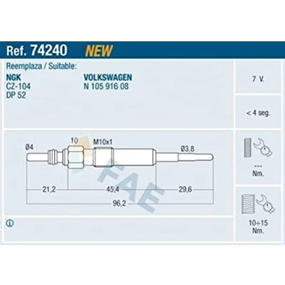 Afbeelding van Gloeibougie FAE 74240