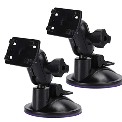 Afbeelding van Auto GPS Beugel, 360 Graden Verstelbare HD H3041 65mm 2 Stuks Navigator Rijden Recorder Vacuüm Zuignap Beugel Voorruit Camera Mount Houder(Black)