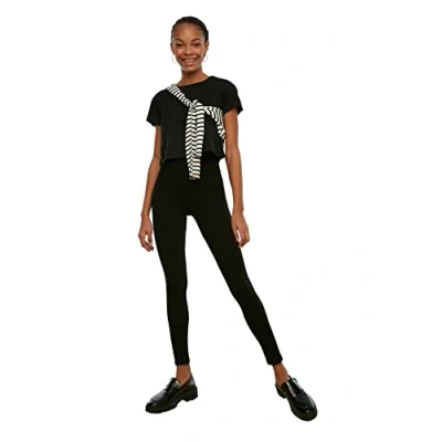 Afbeelding van Trendyol TWOAW20TA0087 Volwassenen Vrouwen Leggings Single pack Zwart S