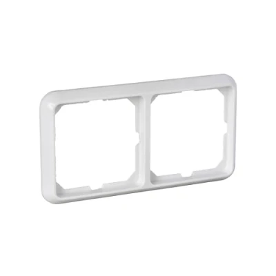 Afbeelding van Elso 204204 frame 2 voudig Fashion Duro zuiver wit afdekframe