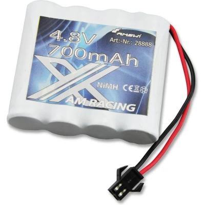 Afbeelding van Amewi NiMH accupack 4.8 V 700 mAh Aantal cellen: 4 Stick Micro car bus