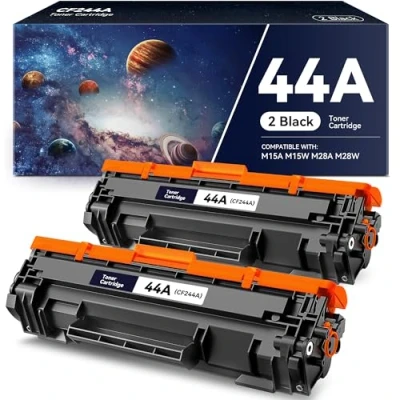 Afbeelding van CF244A 44A Compatibele tonercartridge voor HP Laserjet Pro M15, M15a, M15w, M16, M16a, M16w, MFP, M28a, M28w, M29a, M29w, M29w en printer (zwart, 2 stuks)