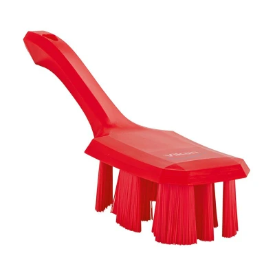 Afbeelding van Vikan Afwasborstel Hard met Korte Steel Ultra Safe 25cm Rood