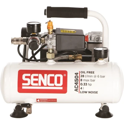 Afbeelding van Senco AC4504 Compressor Geluidsarm 240W 8 bar 4L 28L/m AFN0024
