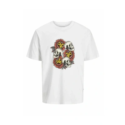Afbeelding van Jack &amp; Jones Tshirt print, Heren, Maat: Small, Bright white