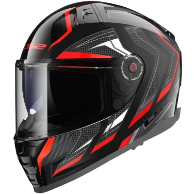 Afbeelding van LS2 Helm Vector II Alizer FF811 zwart / rood maat XL