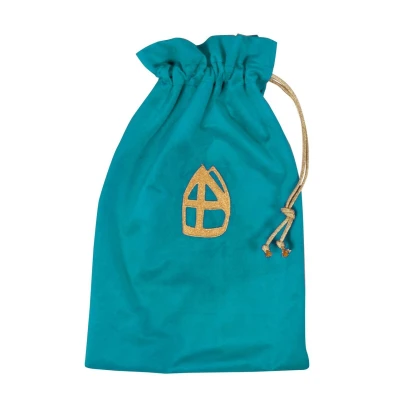 Afbeelding van Witbaard Strooizak Met Mijter Polyester Turquoise