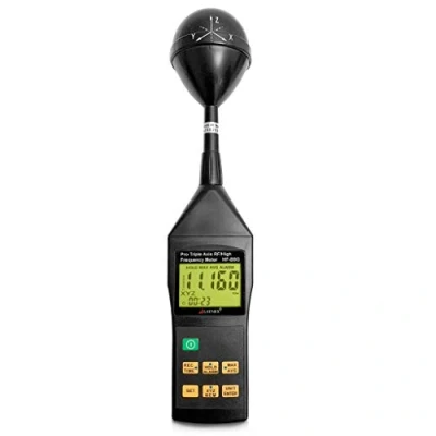 Afbeelding van RF EMF Meter HF B8G Hoge Frequentie 10Mhz 8Ghz. meet breed bereik stralingsniveaus van celtorens slimme meters Wi Fi draadloze en mobiele telefoons 3G 4G netwerken Bluetooth apparaten gebruikt in huisinspecties