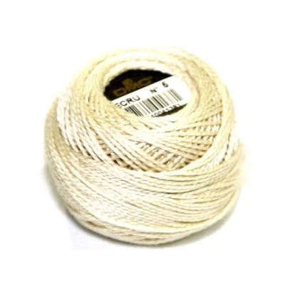 Afbeelding van DMC katoen Perle draad Maat 5 ECRU per 10 gram bal