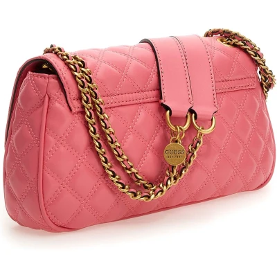 Afbeelding van Guess Giully Convertible Xbody Flap Schoudertassen Dames Roze Maat ONESIZE