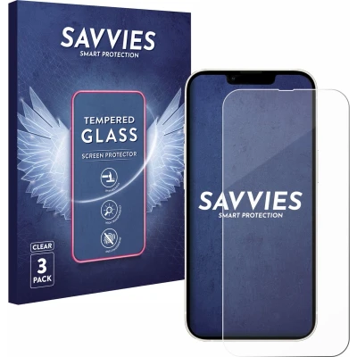 Afbeelding van Savvies Glas Screenprotector voor Apple iPhone 13 / Pro Gehard Beschermglas 9H (3 Stuks)