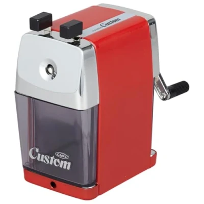 Afbeelding van Carl Puntenslijper, CC 2000, aangepast, rood, 5 punts selector, handmatig, stil voor kantoor en thuisbureaus, schoolklas