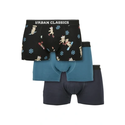 Afbeelding van Urban Classics Boxershort, Heren, Maat: 4XL, Teddy aop+jasper+navy