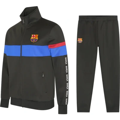 Afbeelding van FC Barcelona Trainingspak Kinderen 2024/2025 Maat 140 Voetbal Trainingspakken Jongens en Meisjes Voetbalkleding Zwart