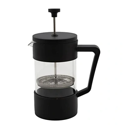 Afbeelding van Point Virgule French press cafetière uit glas zwart 350ml