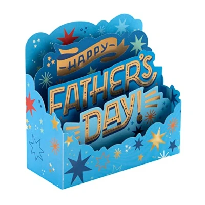 Afbeelding van Hallmark Grote 3D Vaderdag Kaart voor Papa Paper Wonder Bright Stars Design (25572763)
