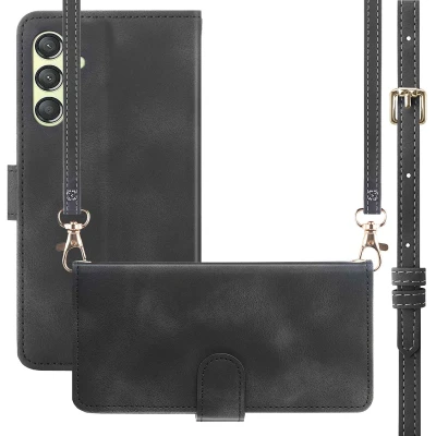 Afbeelding van Samsung Galaxy A25 Hoesje Kunstleder iMoshion Bookcase Zwart Telefoonhoesje