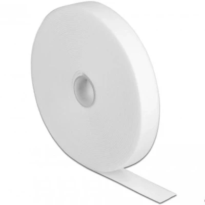 Afbeelding van Delock klittenband op rol L 10 m x B 20 mm wit