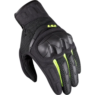 Afbeelding van LS2 handschoenen Kubra grijs / fluor geel maat M motor scooter