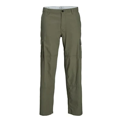 Afbeelding van JACK &amp; JONES Jpstbill Jjcody Cargo AKM Cargobroek voor heren, diep lichen green, 32W x 32L