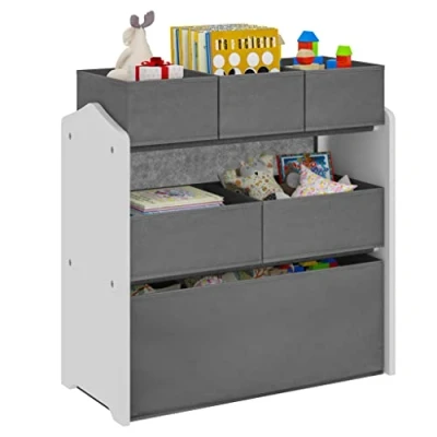 Afbeelding van Lestarain Kwekerij Plank Speelgoed Organisator Opbergrek Kinderen Opbergdozen Niet geweven Stof Kinderkamer 63x60x30cm