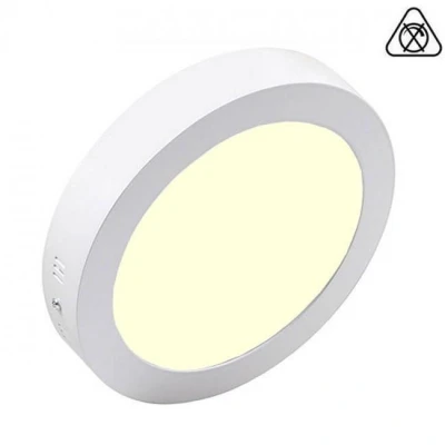Afbeelding van LED Downlight Pro Aigi Opbouw Rond 18W Warm Wit 3000K Mat Ø227mm