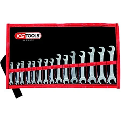 Afbeelding van KS Tools, Spanner, Dubbele steeksleutelset 15 + 75, delen, 32 14 mm (14 mm, 3,2 mm)