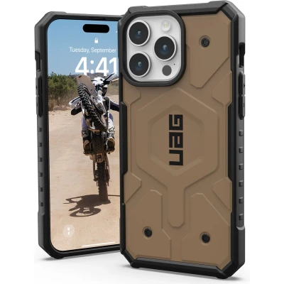 Afbeelding van Apple iPhone 15 Pro Max MagSafe Hoesje Kunststof UAG Hardcase/Backcover Bruin Telefoonhoesje Shockproof/Valbescherming