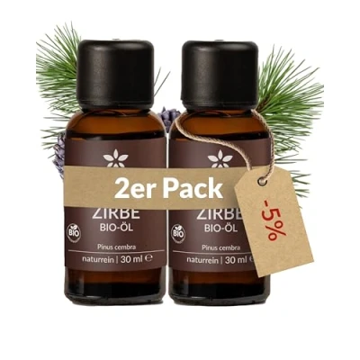 Afbeelding van Heldengrün© arvenolie, biologische 100% natuurzuiver, echte arvendenolie, Alpen wilde groei uit Oostenrijk, alpenolie, etherische olie, arvenolie voor diffuser, 2 x 30 ml