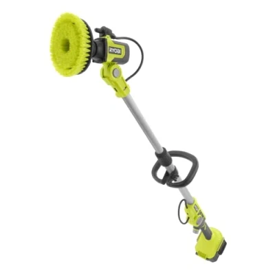 Afbeelding van RYOBI ONE+ RWTS18 0 accu natte reinigingsborstel, 18 V, telescopisch tot 1,4 m, 15 cm borstelkop, max. stationair toerental min¹ 2100, zonder en oplader