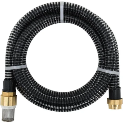 Afbeelding van vidaXL Zuigslang met messing koppelingen 1,1&quot;;&quot;; 20 m PVC zwart