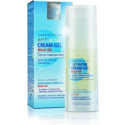 Afbeelding van Doeltreffend Anti acne gezicht creme gel mateert kruiden, salicylzuur, melkzuur en tea tree 50ml