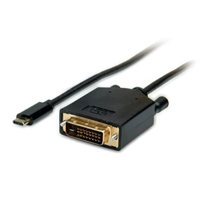 Afbeelding van VALUE USB type C DVI adapterkabel, M/M, 2 m