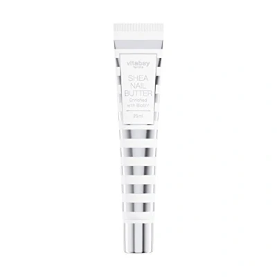 Afbeelding van Vitabay Shea Nail Butter 20 ml Nagelcrème met biotine/vitamine H en sheaboter tegen broze nagels droge, gebarsten nagelriemen Made in Germany