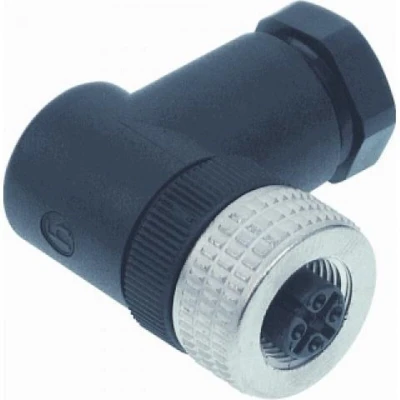 Afbeelding van Hirschmann 933 174 100 1 Sensor/actuator connector, niet geassembleerd M12 Aantal polen: 4 Bus, haaks stuk(s)