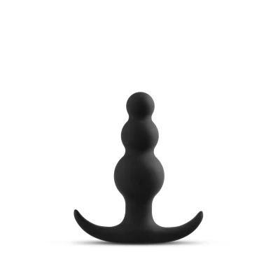 Afbeelding van Anal Adventures Platinum Beaded Anaal Plug Zwart