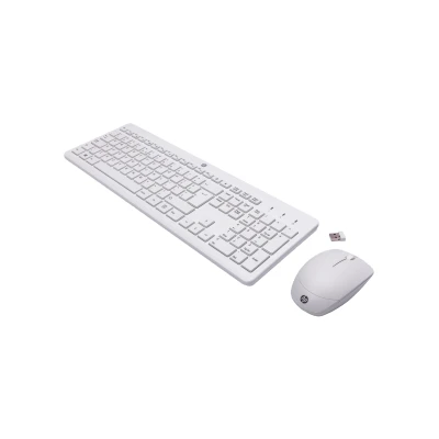 Afbeelding van HP 230 Draadloos Toetsenbord en Muis Wit QWERTY